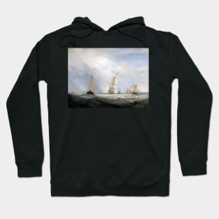 High Resolution William Turner Helvoetsluys Ships Going out to Sea 1832 Hoodie